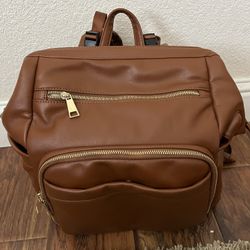 Leather Diaper Bag