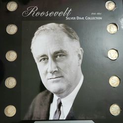Roosevelt Silver Dime Collection (Framed) 