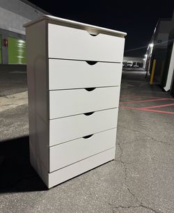 White Chest 5-Drawer Minimal & Modern