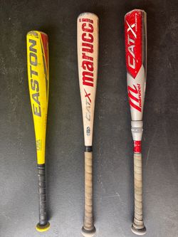 Lot of 3 Used Baseball Bats – Easton & Marucci CATX