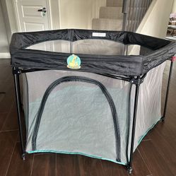 BABYSEATER Portable Playard Play Pen with Carrying Case for Infants and Babies