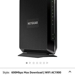 NETGEAR Nighthawk Cable Modem WiFi Router Combo C7000-Compatible with Cable Providers Including Xfinity by Comcast, Spectrum, Cox for Cable Plans Up t
