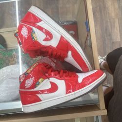 Jordan 1 Mid Barcelona Red  