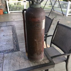 Vintage Pyrene Copper/brass Soda-acid Fire Extinguisher