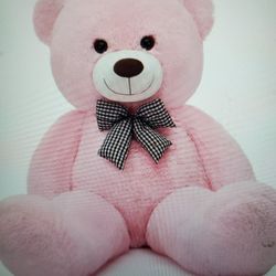 GIANT PINK TEDDY BEAR....CUDDLY. 