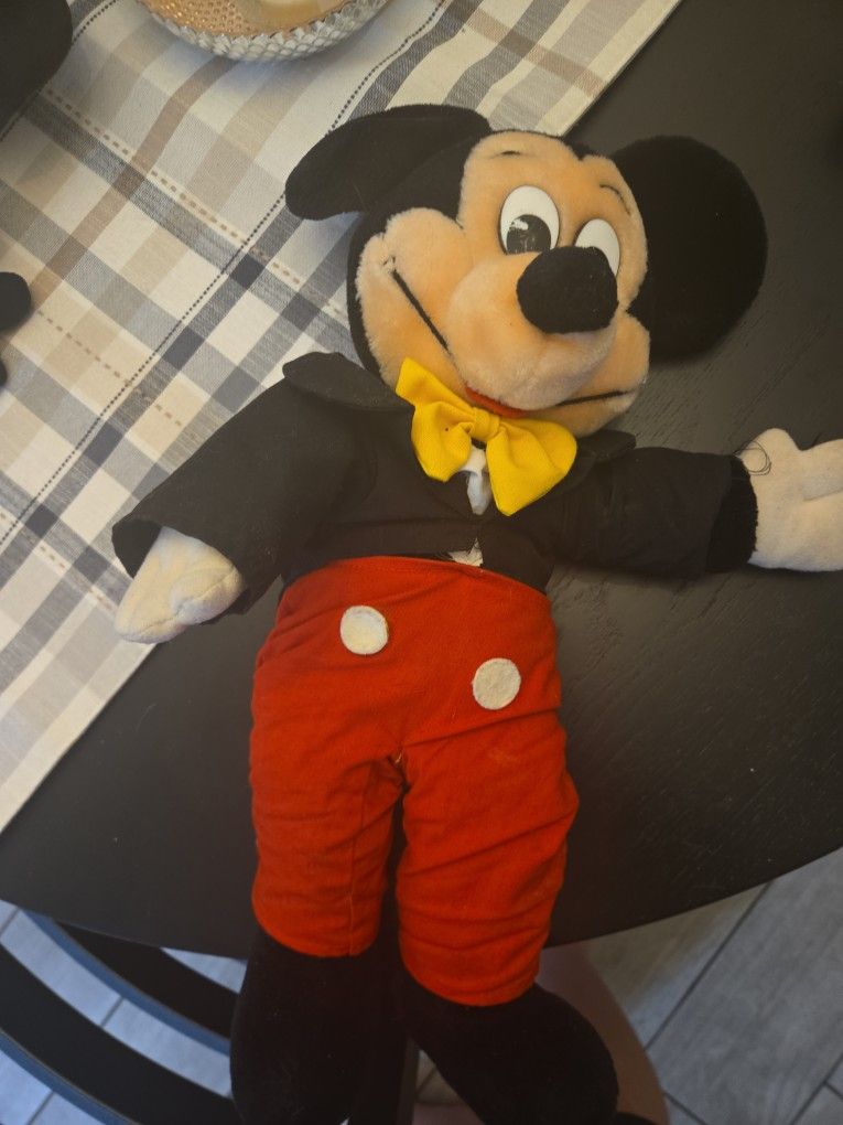 Old Mickey Stuffed Animal