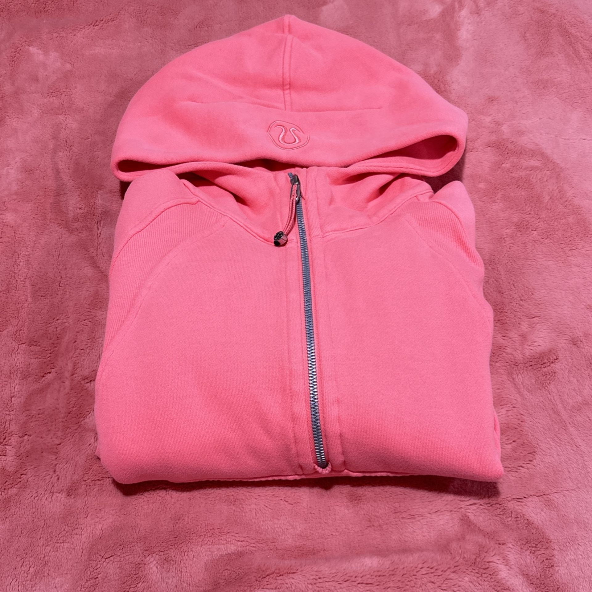 Lululemon Scuba Half Zip Raspberry Cream