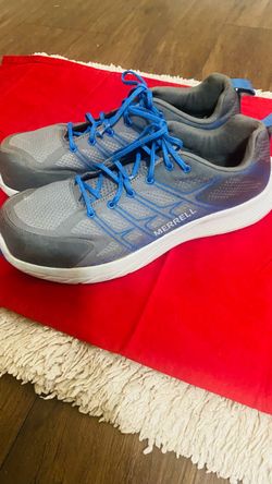 MERRELL Gray Blue Low-Top Work Sneakers Size 13M