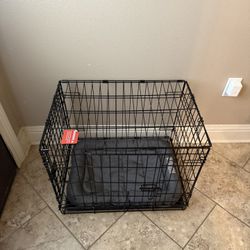 Small Dog Crate w/ Kong Bed
