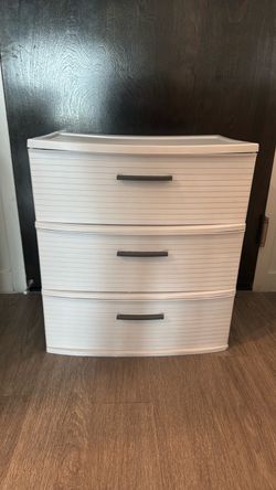 Sterlite 3-Drawer Plastic Storage Dresser $8