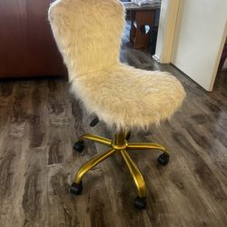 Chair, fluffy chair.