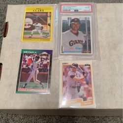 Will Clark 4 Card Lot