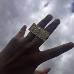 10 K Gold Two Ring Finger