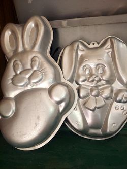 RABBIT CAKE PANS  BOTH FOR $10.00 