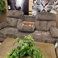 Reclining Sofa Soft Fabric 