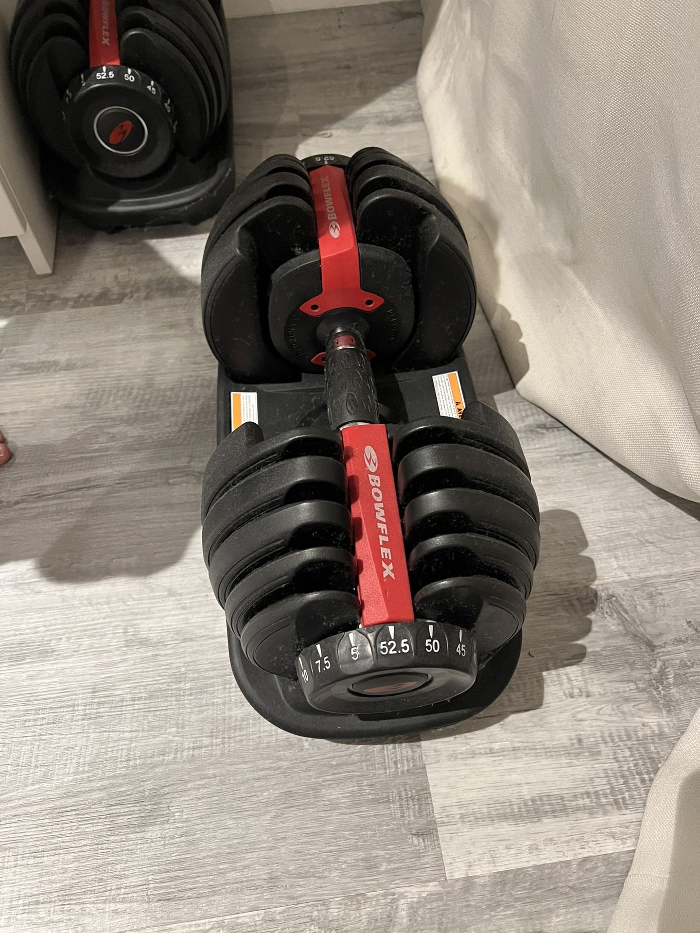 Adjustable Bowflex Dumbbell Set From 5-52.5 LB