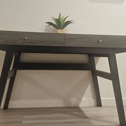 Graydon Contemporary Computer Desk - Gray/Black (From AFW)
