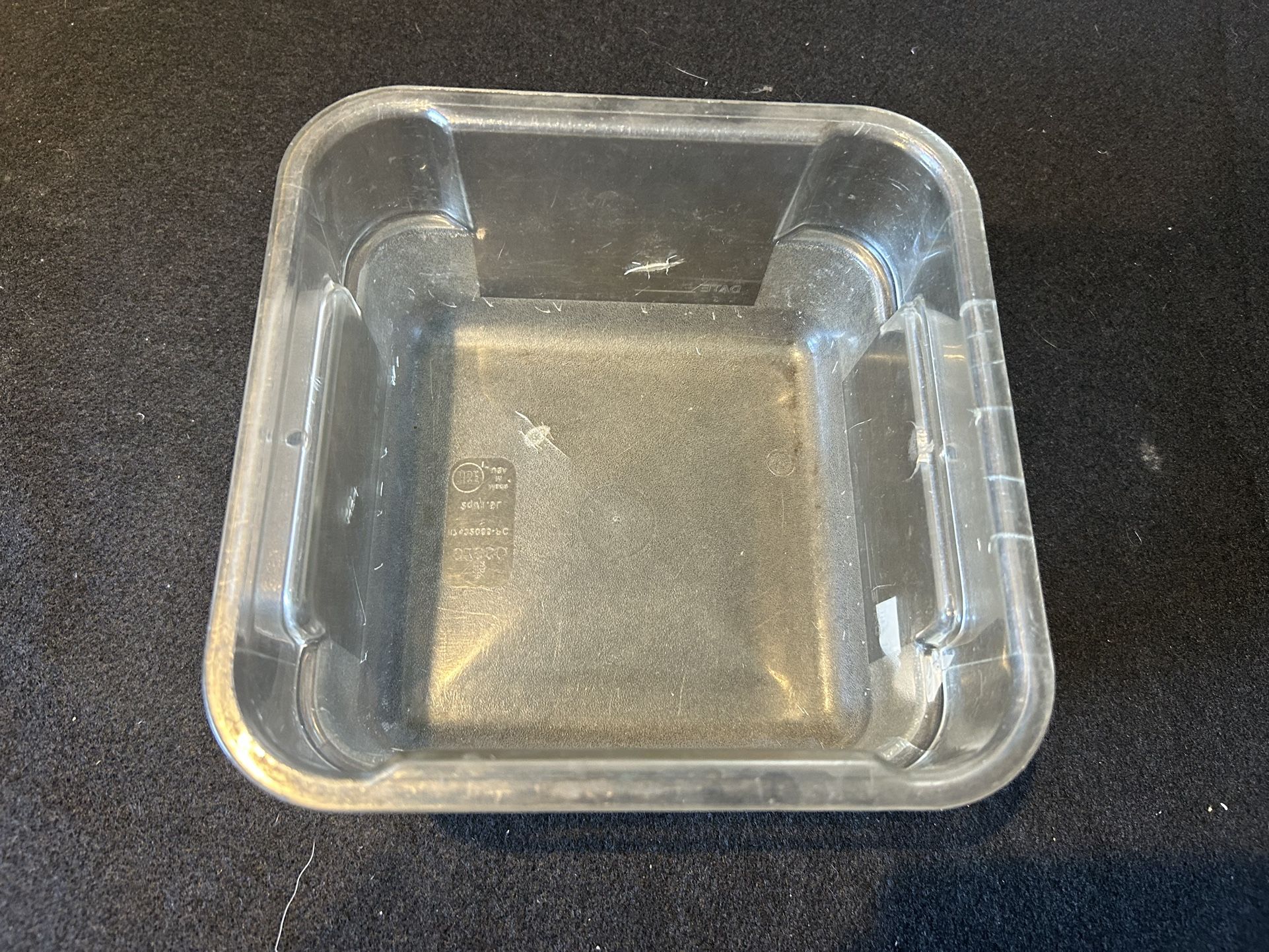 Sysco 2 Qt Clear Polycarbonate Food Pan 1/2 Size ~2.5” Deep NSF Restaurant