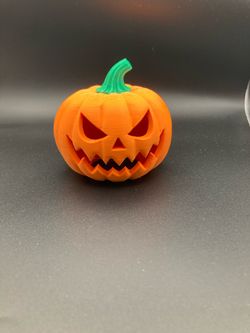 3D Printed Halloween Jack-O-Lantern Pumpkin