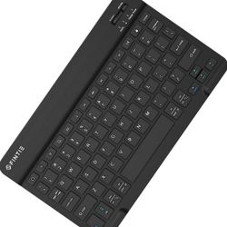 Fintie 10-Inch Ultrathin (4mm) Wireless Bluetooth Keyboard for iPad Samsung Tablet, iPhone Smartphone, iOS, Android Tablets Phone, Black 

