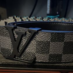 Louis Vuitton Belt Damien Graphite Black