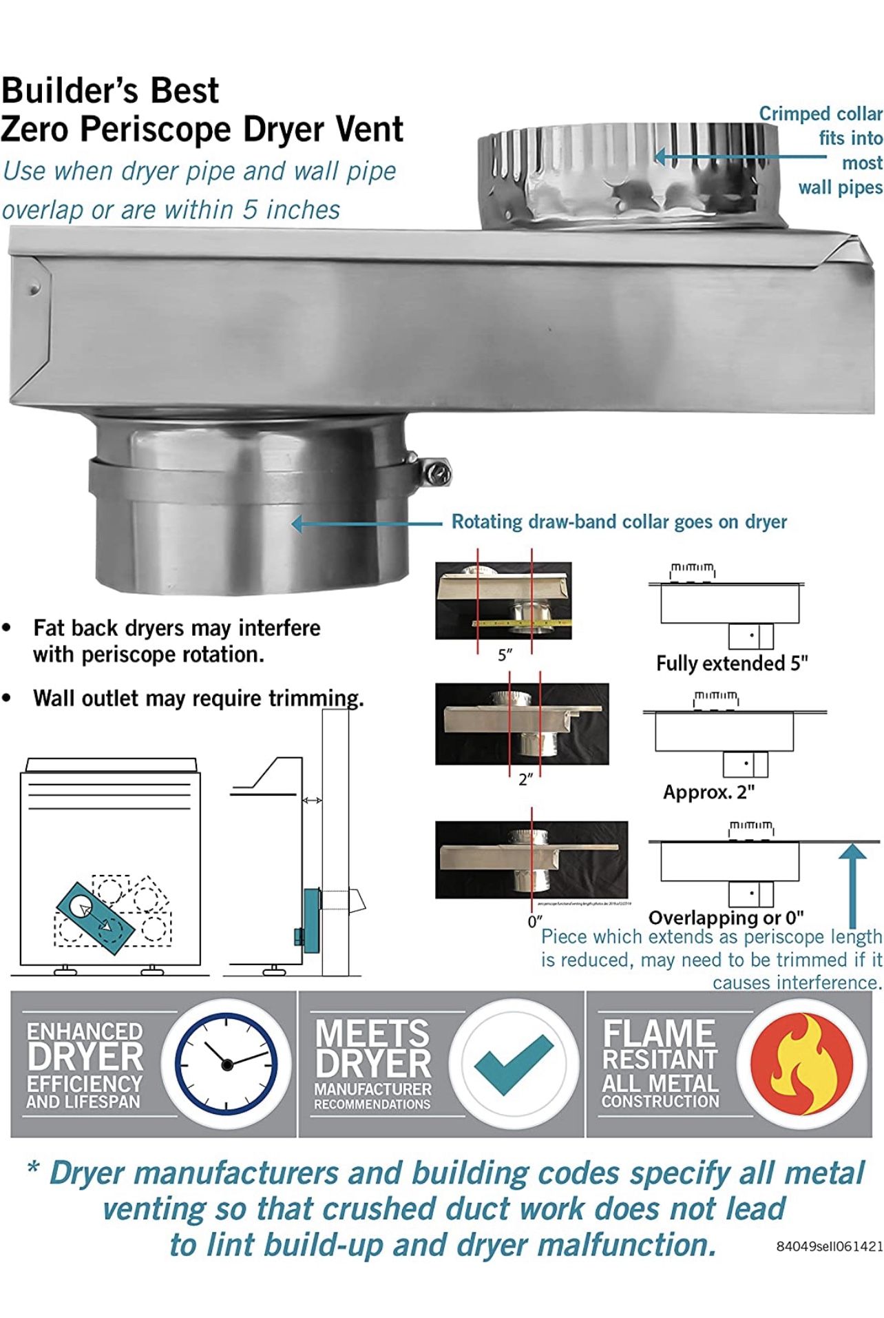 Dryer Vent Periscope Kit