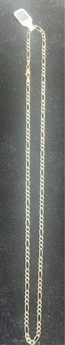 10k gold 25in Figaro chain with a lobster clasp great