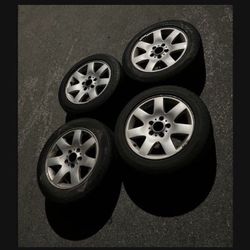 4 —- 205/55r16 5x120 5x4.72 Stock Bmw Wheels Rims Tires!!!!