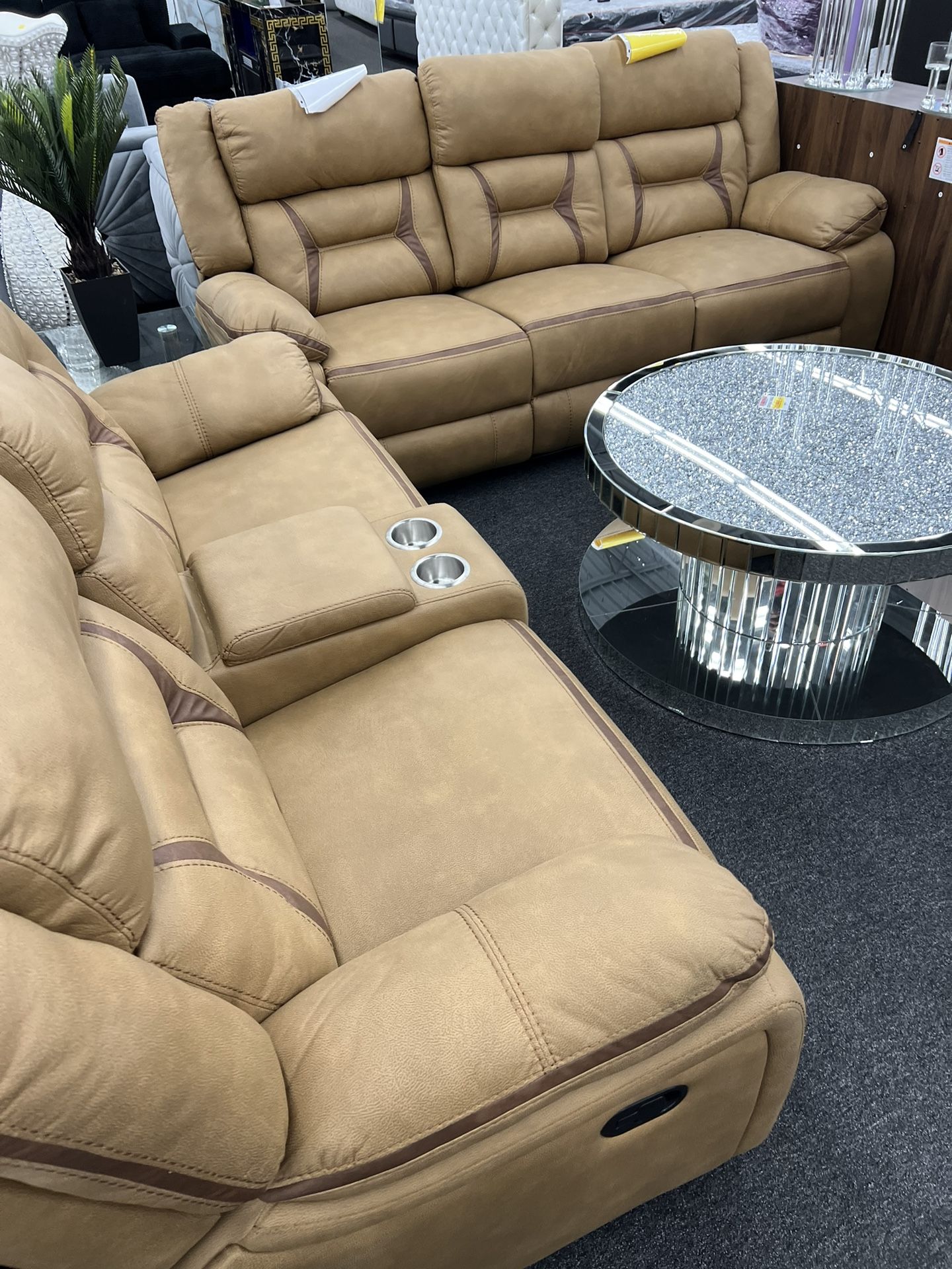 Quadruple Reclining Couch And Loveseat!