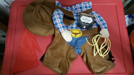 Thrills & Chills Stand Up Cowboy Pet Costume - Large