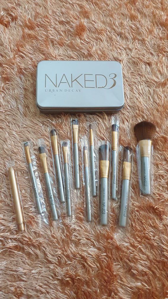 Makeup brush - set 12 pieces - NAKED3