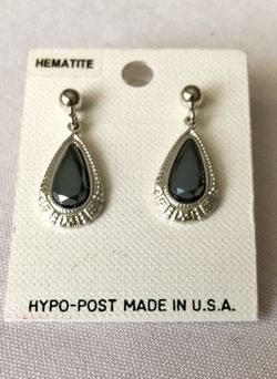 NEW HEMATITE (Gray) EARRINGS, pd $29