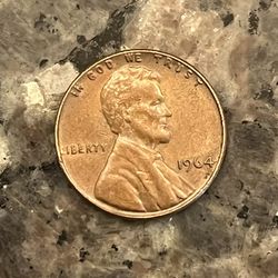 1964 Lincoln Penny With Double Error No Mint And L In Liberty On Edge 