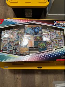 Prismatic evolutions lucario ex tyranitar ex premium collection new sealed pokemon