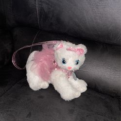 Cat Plush With A Built In Bag With A Strap 