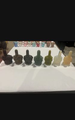 Middle Finger Crystals 