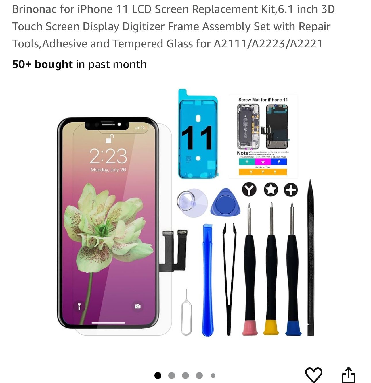 11 Pro Max Screen Replacement Kit NEW