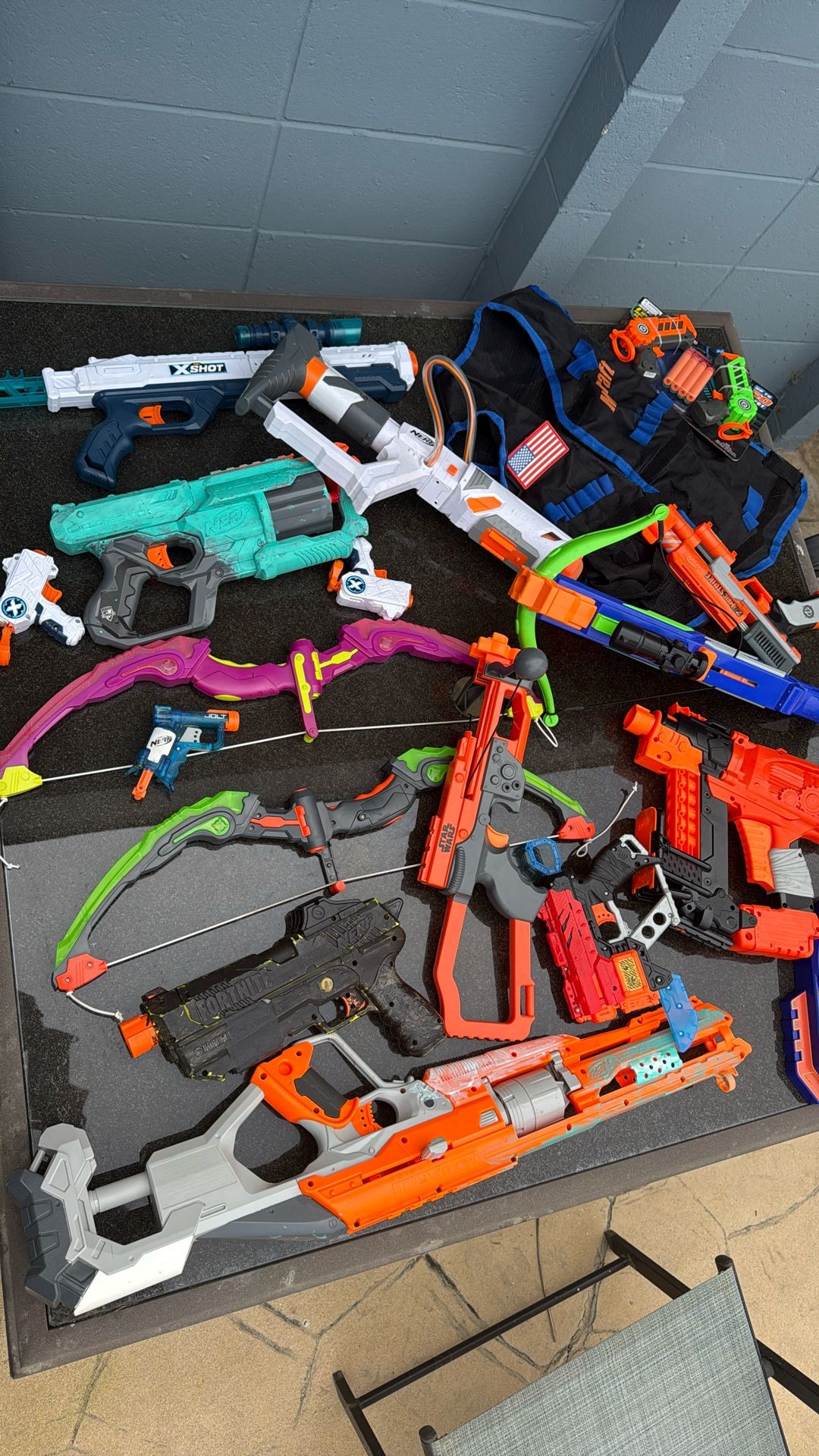 Nerf Table Of Guns