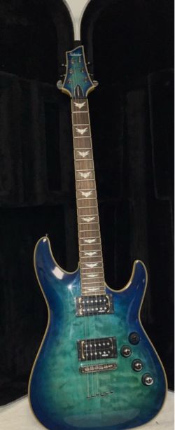 Schecter Electric Guitar Blue-Green Burst