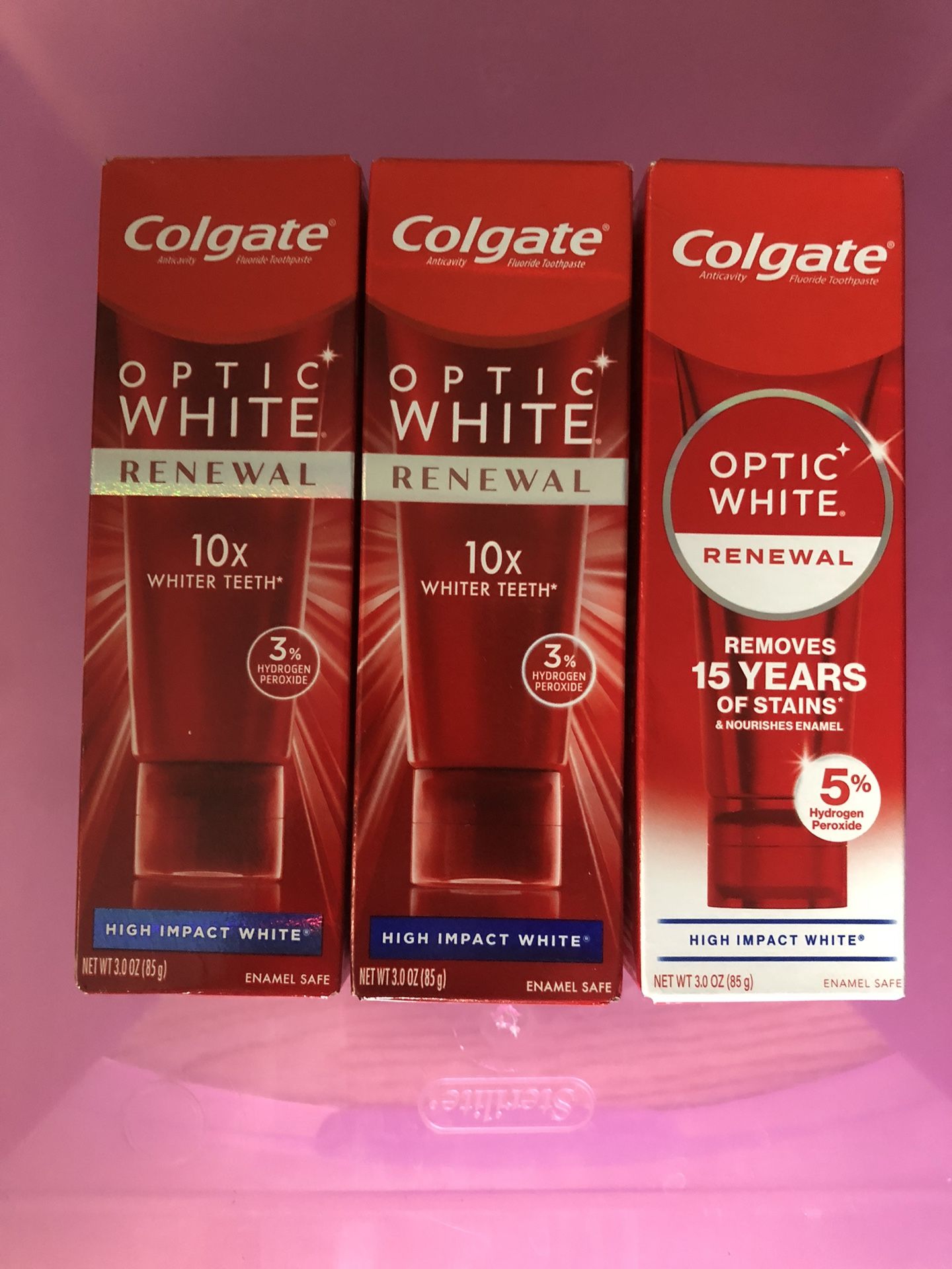 3 Colgate Optic White Renewal