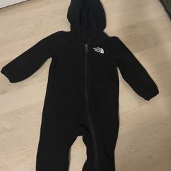 North Face Fleece Onesie - Size 3/6 Month 