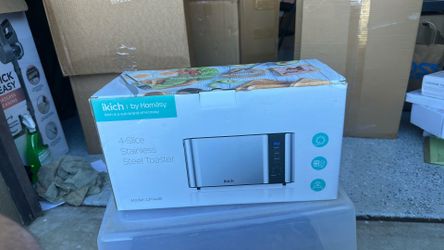 Ikich 4-slice stainless steel toaster