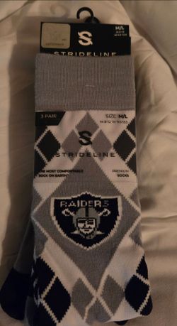 Brand New Men's Raiders Socks-3 Pack