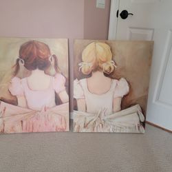 Ballerinas Frames Canvas Wall Decor