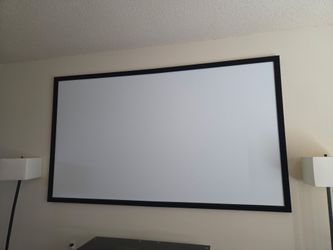 130" Projector Screen 16:9 HD 4K Home Theatre 3D Aluminum Frame with Velvet Anti-Glare