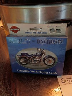 Harley-Davidson Collectible Tin and Playing Cards