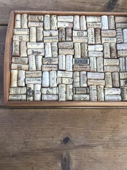 Tray Made Of Wine Bottle Corks