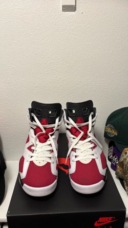 Carmine 6’s size 10