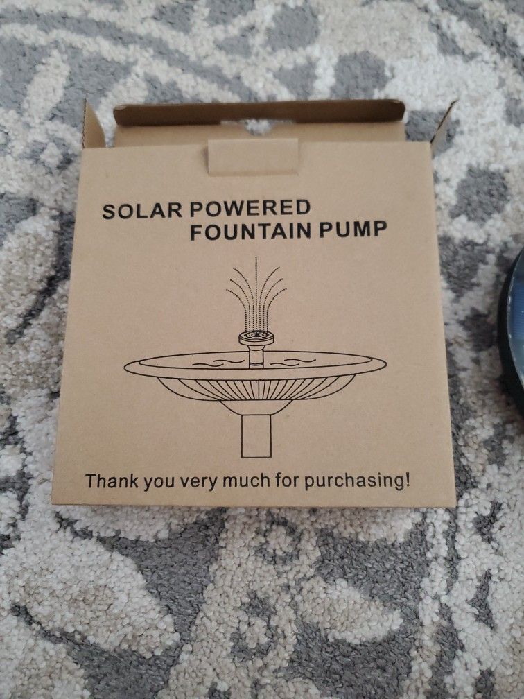 Solar Powered Fountain Pump