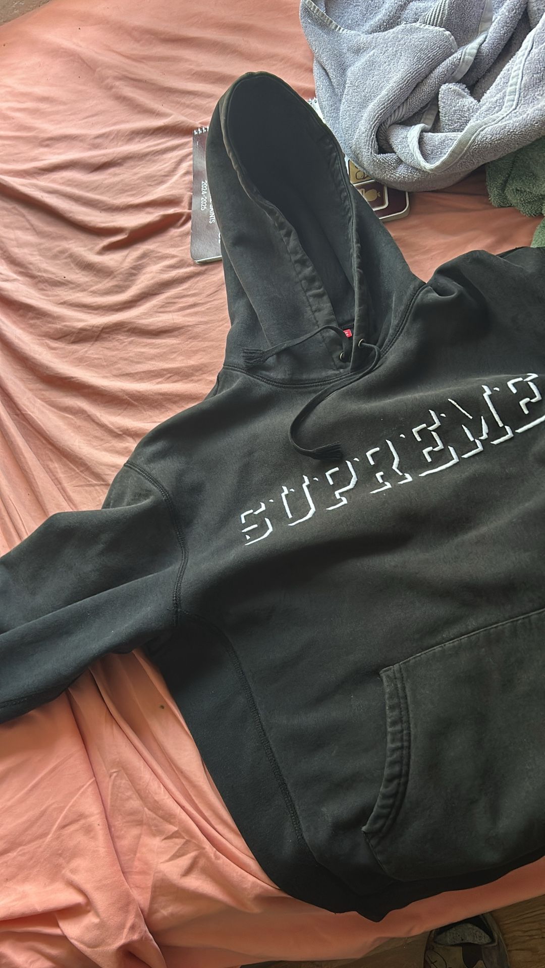 Large supreme hoodie